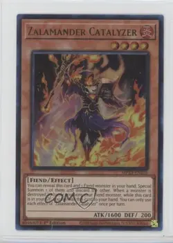 Zalamander Catalyzer Ultra Rare 1st Ed. YuGiOh 25th Anniversary Dueling Heroes - Image 1