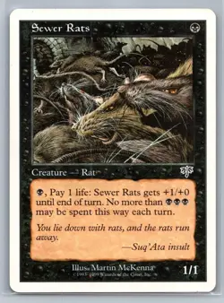 Sewer Rats Battle Royale Box Set Common - MTG Magic the Gathering Card - Image 1