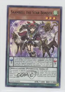 Saambell the Star Bonder 1st Ed. YuGiOh Dawn of Majesty #DAMA-EN030 - Image 1