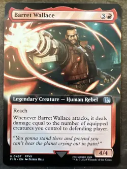 Barret Wallace Extended Art - FIN 0457 NM - MTG Magic - Image 1