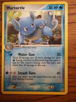 Pokemon 2004 Ex Fire Red Leaf Green Wartortle nonfoil card, mint condition - Image 1