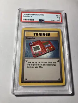 1999 Pokemon Game Pokedex 1st Edition 87 EX PSA 5 Card - Image 1
