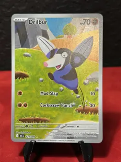Drilbur 124/86 Black Bolt Illustration Rare Pokemon TCG Card - Near Mint - Image 1