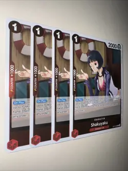 OP12-006 Shakuyaku X4 Playset One Piece TCG CCG Card Game English - Image 2