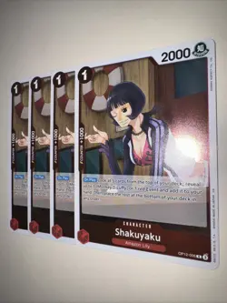 OP12-006 Shakuyaku X4 Playset One Piece TCG CCG Card Game English - Image 3