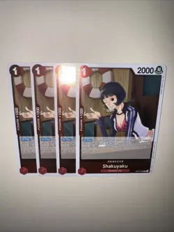 OP12-006 Shakuyaku X4 Playset One Piece TCG CCG Card Game English - Image 5