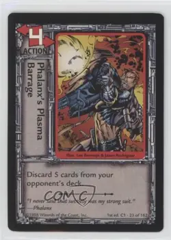 1998 Jim Lee's C-23 Collectible Card Game Phalanx's Plasma Barrage #23 - Image 1