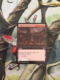 MTG: Valakut Awakening Valakut Stoneforge (355) Zendikar Borderless PR0XY NM - Image 2