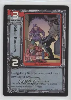 1998 Jim Lee's C-23 Collectible Card Game Rebel Rousers #8 - Image 1