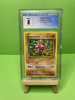 Pokemon TCG Hitmonchan Evolutions Holo Card 62/108 Rare CGC 8 NM/Mint - Image 1