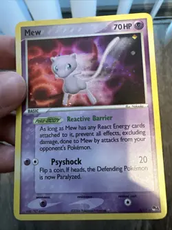 Pokemon TCG Card - MEW 4/17 - Pop Series 4 HOLO RARE - MP - Image 2