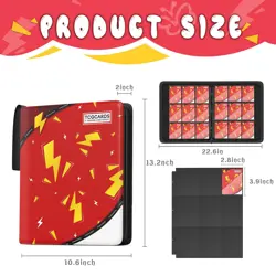 Trading Card Binder 9 Pocket，Card Binder 900 Pockets Card Book Holder Cards w... - Image 2