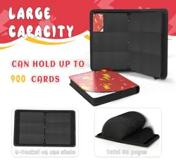 Trading Card Binder 9 Pocket，Card Binder 900 Pockets Card Book Holder Cards w... - Image 4