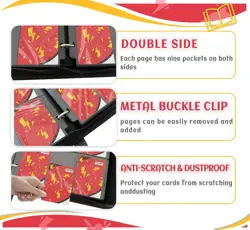 Trading Card Binder 9 Pocket，Card Binder 900 Pockets Card Book Holder Cards w... - Image 5