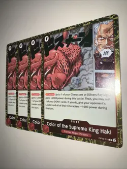 OP12-018 Color Of The Supreme King Haki X4 Playset One Piece TCG CCG Card Game - Image 3