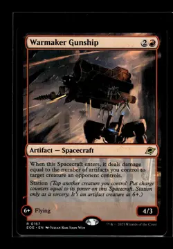 WARMAKER GUNSHIP Edge of Eternities #167 EOE(NM+)(MTG) - Image 1