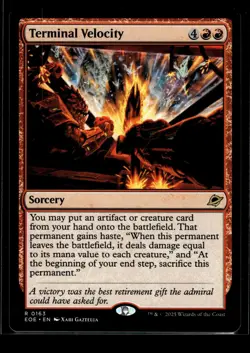 TERMINAL VELOCITY Edge of Eternities #163 EOE(NM+)(MTG) - Image 1