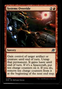 SYSTEMS OVERRIDE Edge of Eternities #161 EOE(NM+)(MTG) - Image 1