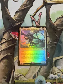 MTG: Nicol Bolas, The Ravager Nicol Bolas The Arisen (218) M19 Foil Pr0xy - Image 1