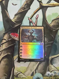 MTG: Nicol Bolas, The Ravager Nicol Bolas The Arisen (218) M19 Foil Pr0xy - Image 2