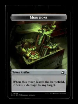 ROBOT // MUNITIONS DOUBLE-SIDED TOKEN Edge of Eternities #10//9 EOE(NM+)(MTG) - Image 2