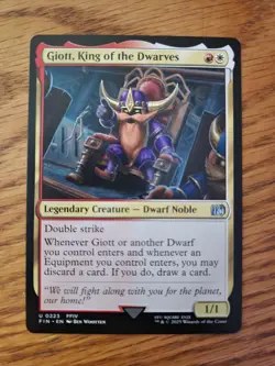 Giott, King of the Dwarves - 0223 - Final Fantasy - MTG - NM/M - Image 1