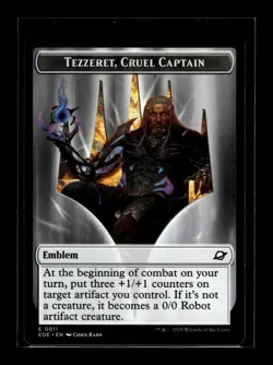ROBOT // EMBLEM - TEZZERET, CRUEL CAPT Edge of Eternities #10//11 EOE(NM+)(MTG) - Image 2