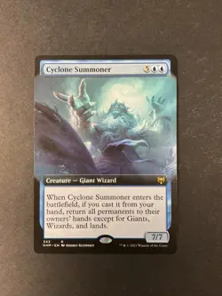 Cyclone Summoner - Borderless - Kaldheim - Magic the Gathering - MTG - Image 1