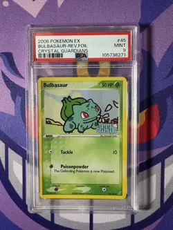 Pokemon: Bulbasaur #45/100 EX Crystal Guardians Reverse Holo 2006 - PSA 9 Mint - Image 1