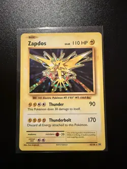 Pokemon Zapdos Holo 42/108 X&Y Evolutions Pack Fresh - Image 1