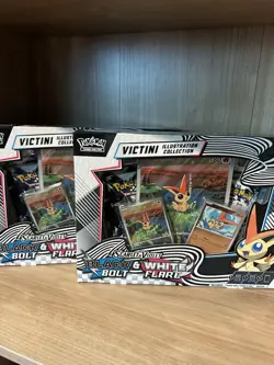 Pokemon Black Bolt & White Flare Victini Illustration Collection Lot Of 2 - Image 3