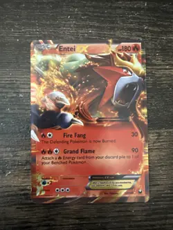 Pokemon TCG Entei ex 13/108 Ultra Rare Black & White Dark Explorers - Image 1