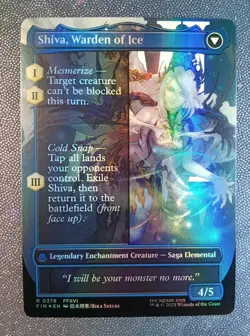 MTG Jill, Shiva' s Dominant BORDERLESS Foil 0378 Magic FINAL FANTASY - Image 2