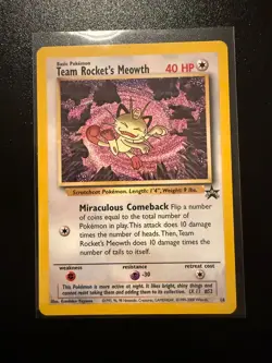Pokemon Team Rocket's Meowth Black Star Promo 18 WOTC Pack Fresh - Image 1