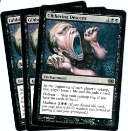 (3X) Gibbering Descent Future Sight Rare - MTG Magic the Gathering Card - Image 1
