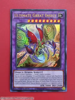 Yugioh Perfectly Ultimate Great Moth Set 6 Card Insect Larvae Petit Weevil - Image 2