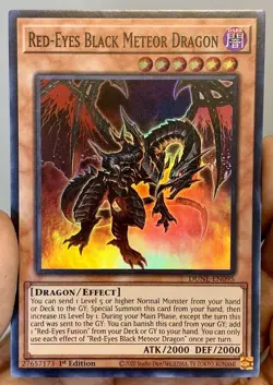 Yugioh Red-Eyes Black Meteor Dragon DUNE-EN095 Super Rare 1st NM/VLP w/Tracking - Image 2