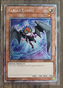 YUGIOH Fabled Lurrie - RA03-EN003 - Platinum Secret Rare 1st Edition NM - Image 1