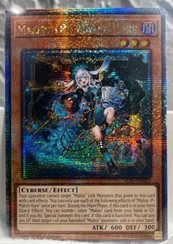 Yugioh Card Maliss P March Hare ALIN-EN023 Quarter Century Secret Rare Cyberse - Image 1