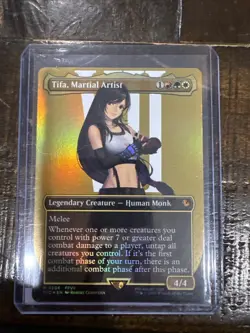 Tifa, Martial Artist (Borderless) Commander: Final Fantasy MTG Foil MINT - Image 1