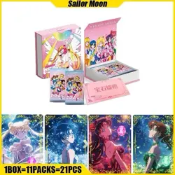 Sailor Moon Trading Card Game 11 Packs Collector's CCG Sealed Box Meigu new - Image 1