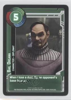 2011 Star Wars: Clone Wars Adventures Trading Card Game Bail Organa (foil) #112 - Image 1