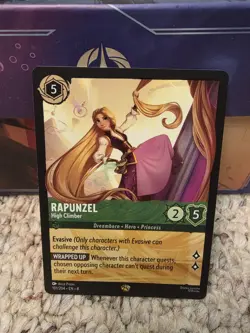 Disney Lorcana TCG Rapunzel High Climber 101/204, Reign of Jafar Legendary Card - Image 1