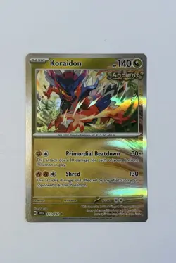 Pokemon Card Koraidon Temporal Forces Reverse Holo Rare 119/162 Near Mint - Image 1
