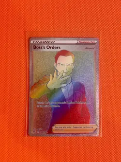 Boss’s Orders 200/192 - Rainbow Full Art - Rebel Clash Pokemon Card - Near MINT - Image 1