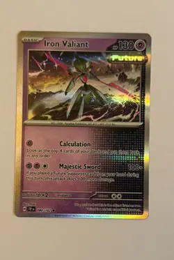 Pokemon TCG Iron Valiant Holo Card Temporal Forces 080/162 - Image 1