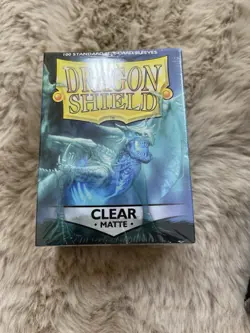 Dragon Shield Matte Clear Standard Size Card Sleeves Display Box [10 packs] - Image 1