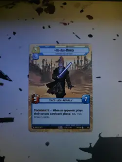 Star Wars: Ki-Adi-Mundi Hyperspace Unit Card Unlimited SWU TCG Legendary - Image 1