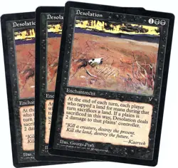 (3X) Desertion Visions Rare - MTG Magic the Gathering Card - Image 1