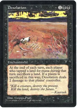 (3X) Desertion Visions Rare - MTG Magic the Gathering Card - Image 3
